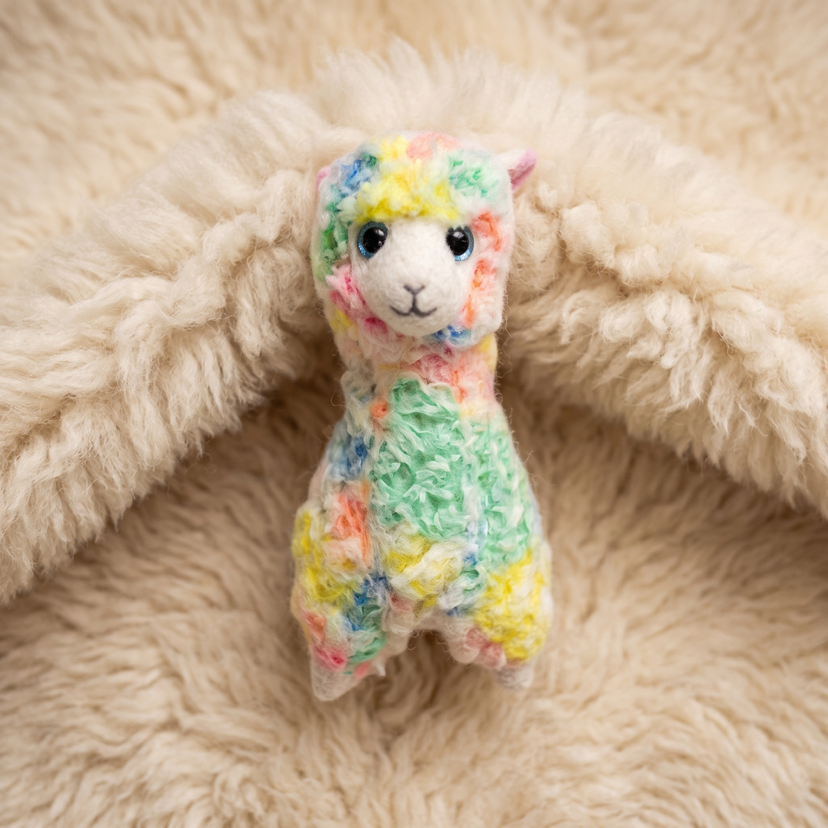 Peluche Lama Multicolore 15cm