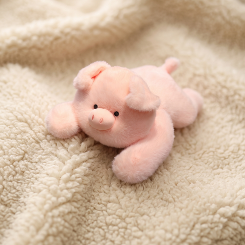Beschwertes Plüschtier Schwein Rosa