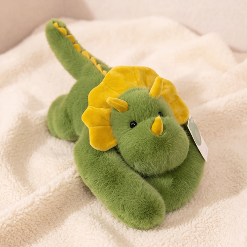 Beschwertes Plüschtier Triceratops Grün