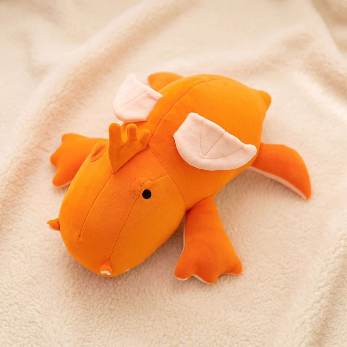 Peluche Lestée Dragon Orange