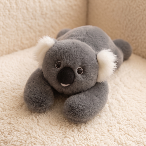 Beruhigendes beschwertes Plüschtier Koala Grau