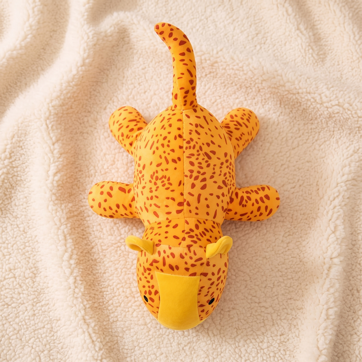 Peluche Lestée Léopard Jaune