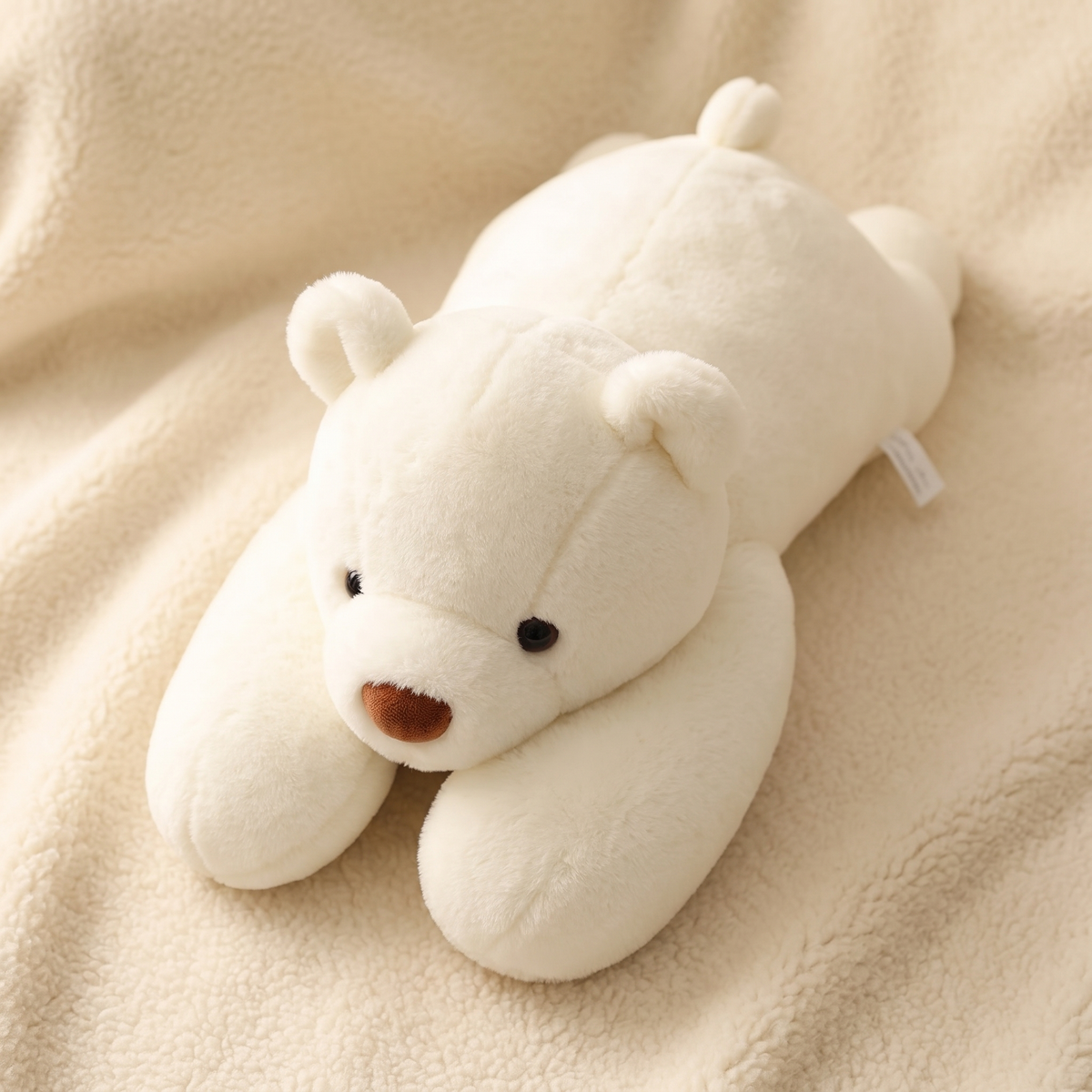Riesiges beschwertes Plüschtier Teddybär Weiß