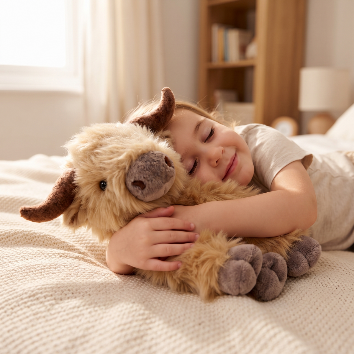 Peluche Lestée Vache Highland Chauffante
