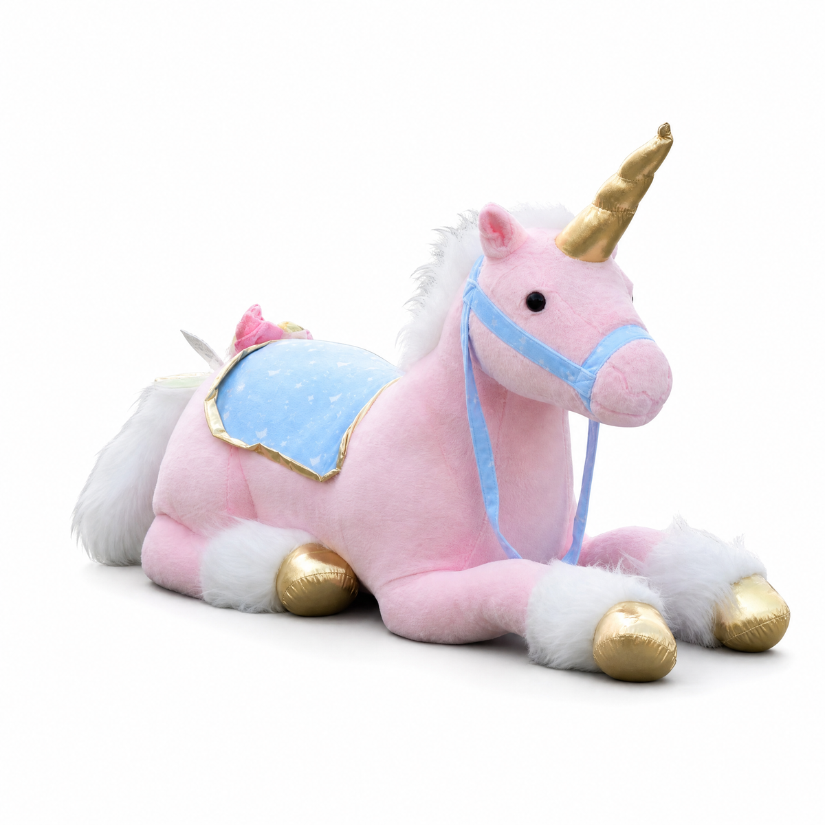 Peluche Licorne Géante Rose 100 cm