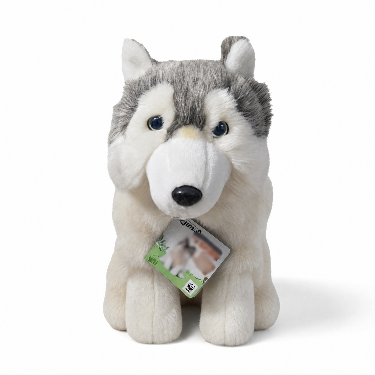 Peluche Loup Gris de Sibérie 28 cm