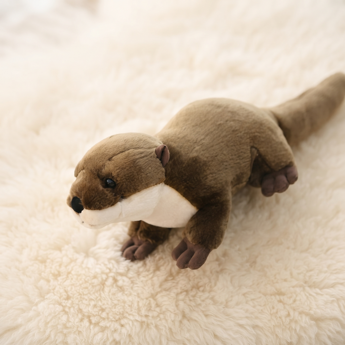 Peluche Loutre Réaliste 46 cm Toute Douce