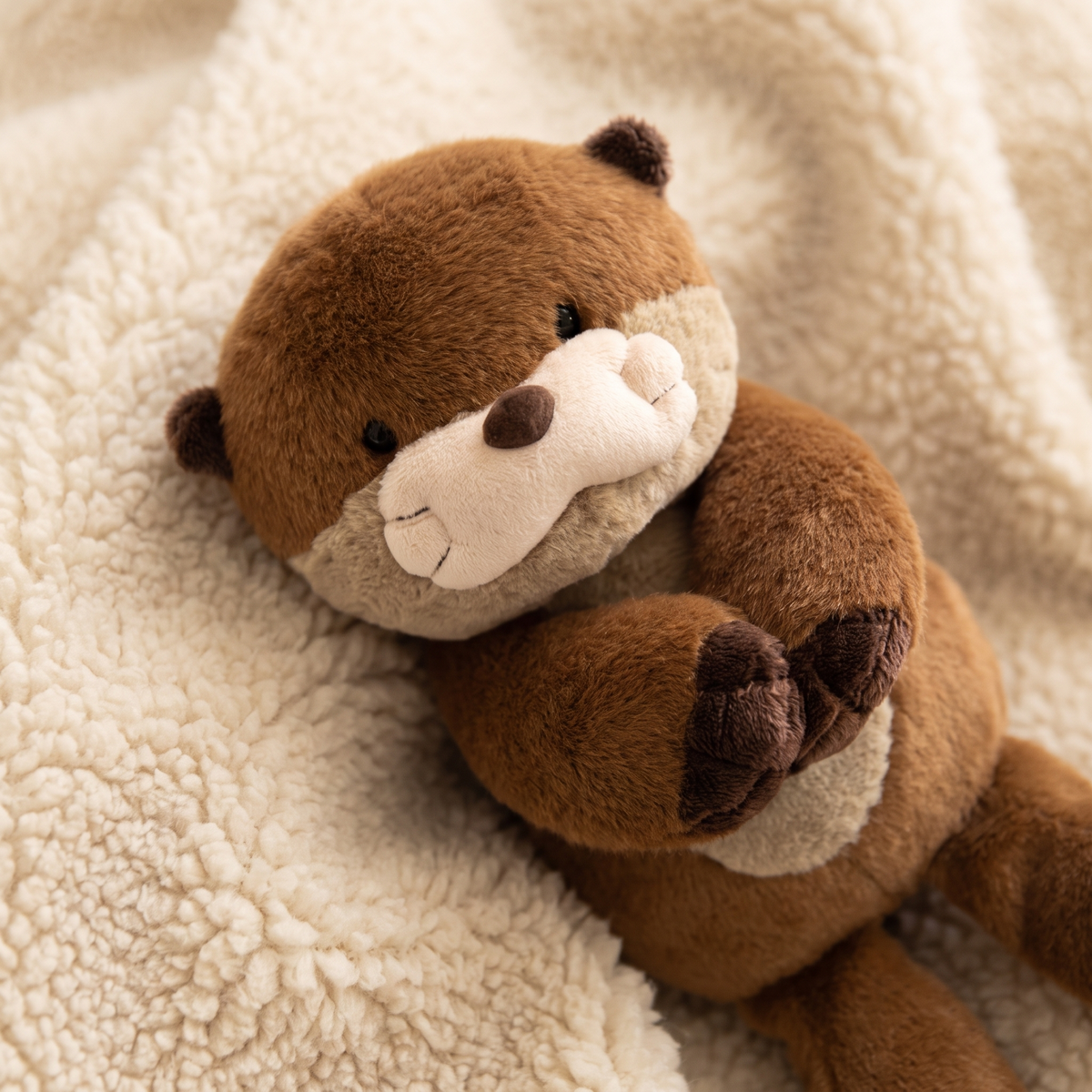 Peluche Loutre Réaliste Marron 27 cm