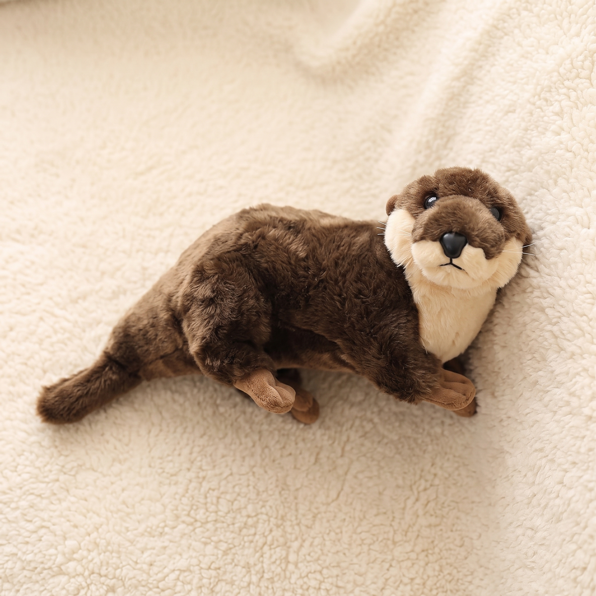 Peluche Loutre Réaliste Marron 40 cm