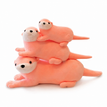 Peluche Loutre Rose Douce