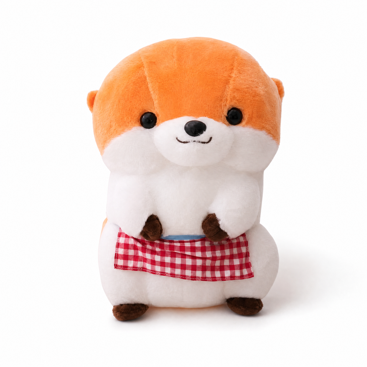 Peluche Loutre Tablier à Carreaux