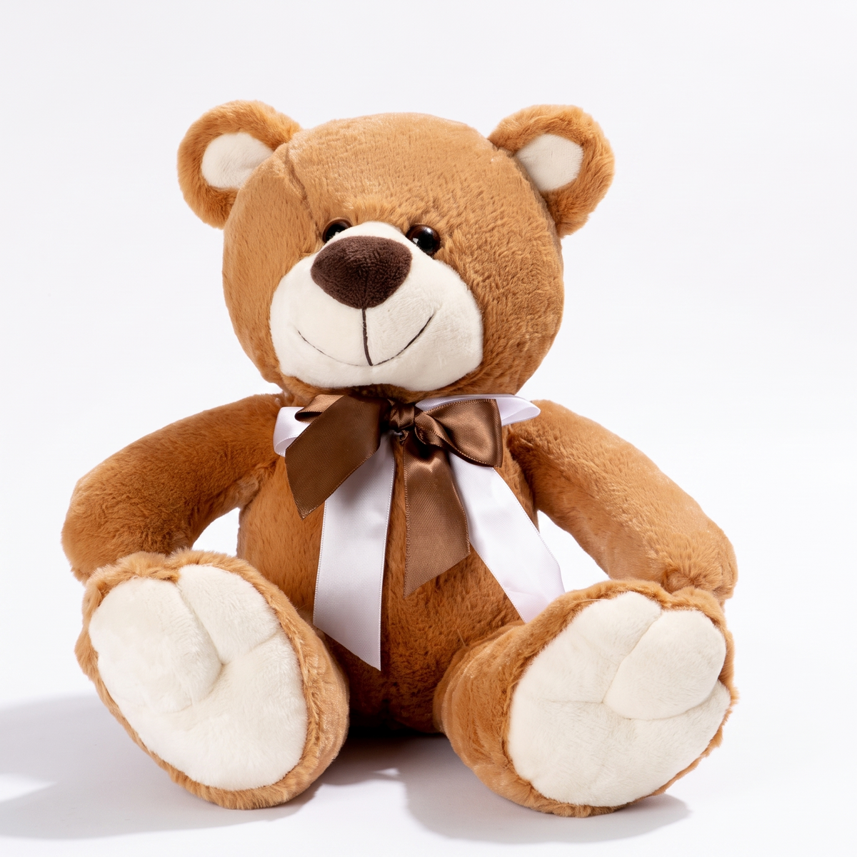 Peluche Ours Brun avec Nœud Satin