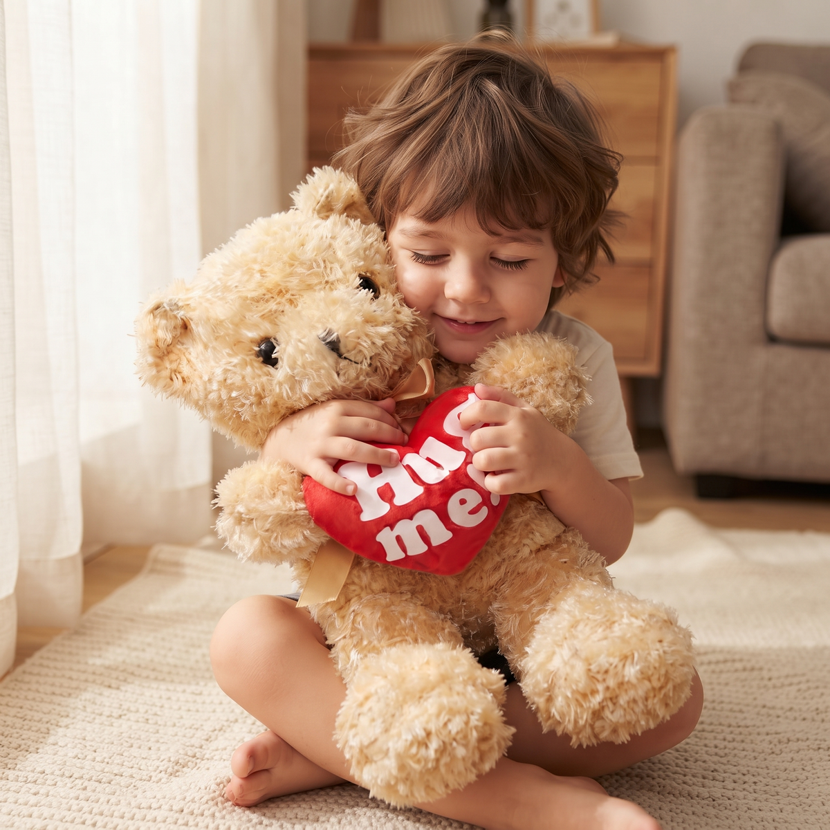 Peluche Ours Câlin avec Cœur Hug Me