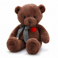 Peluche Ours Cœur Brun