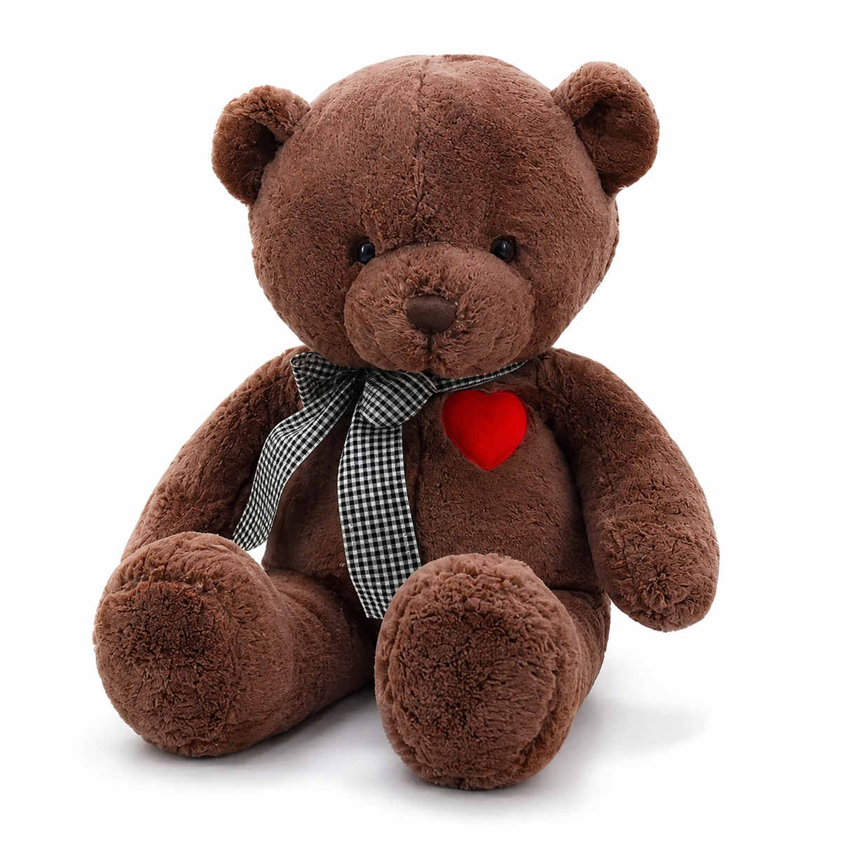 Peluche Ours Cœur Brun