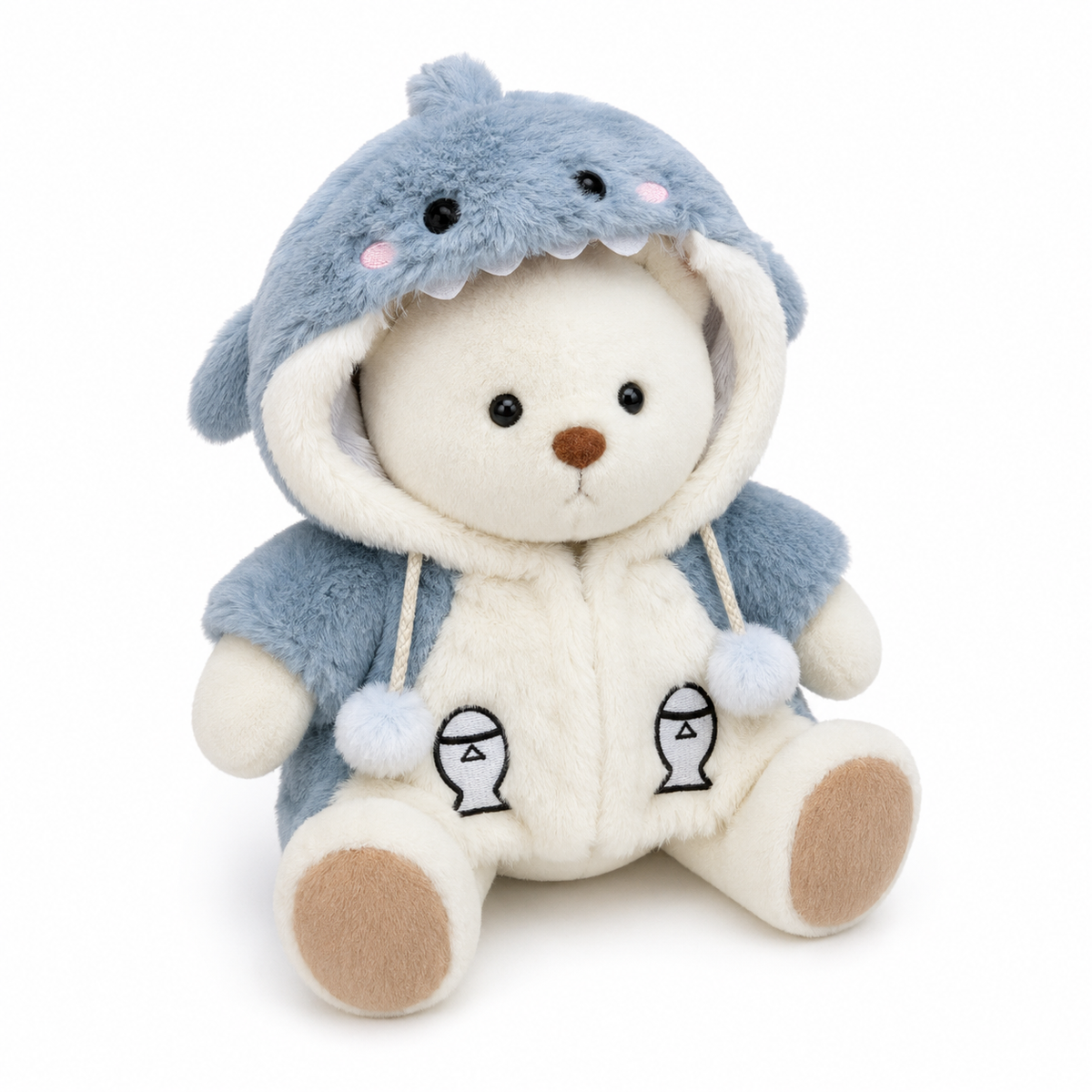Peluche Ours Déguisé Articulé Nino avec Combinaison Verte