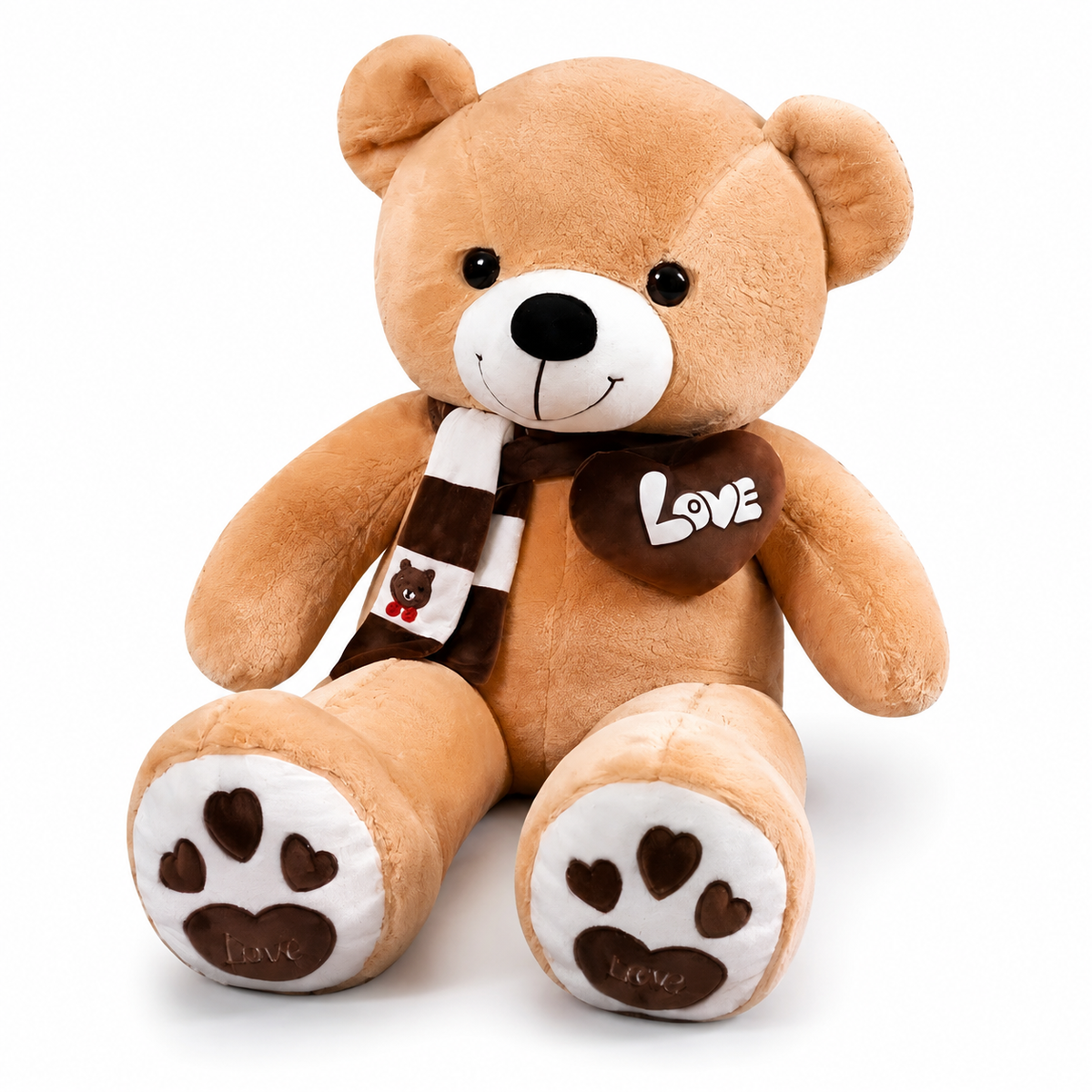 Peluche Ours Géante Beige Cœur Love