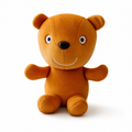 Peluche Ours Orange Souriant 19cm