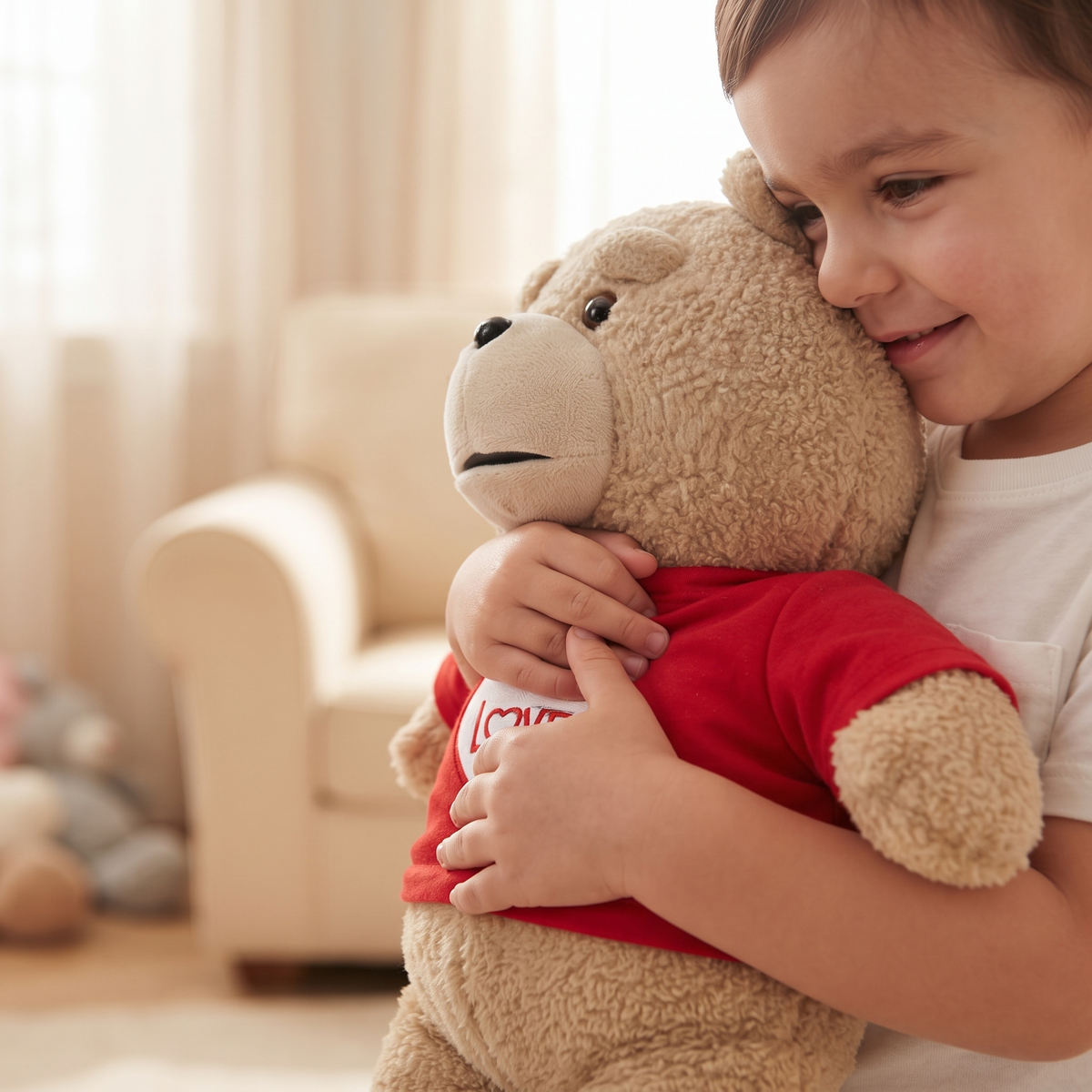 Peluche Ours Saint-Valentin Love Rouge