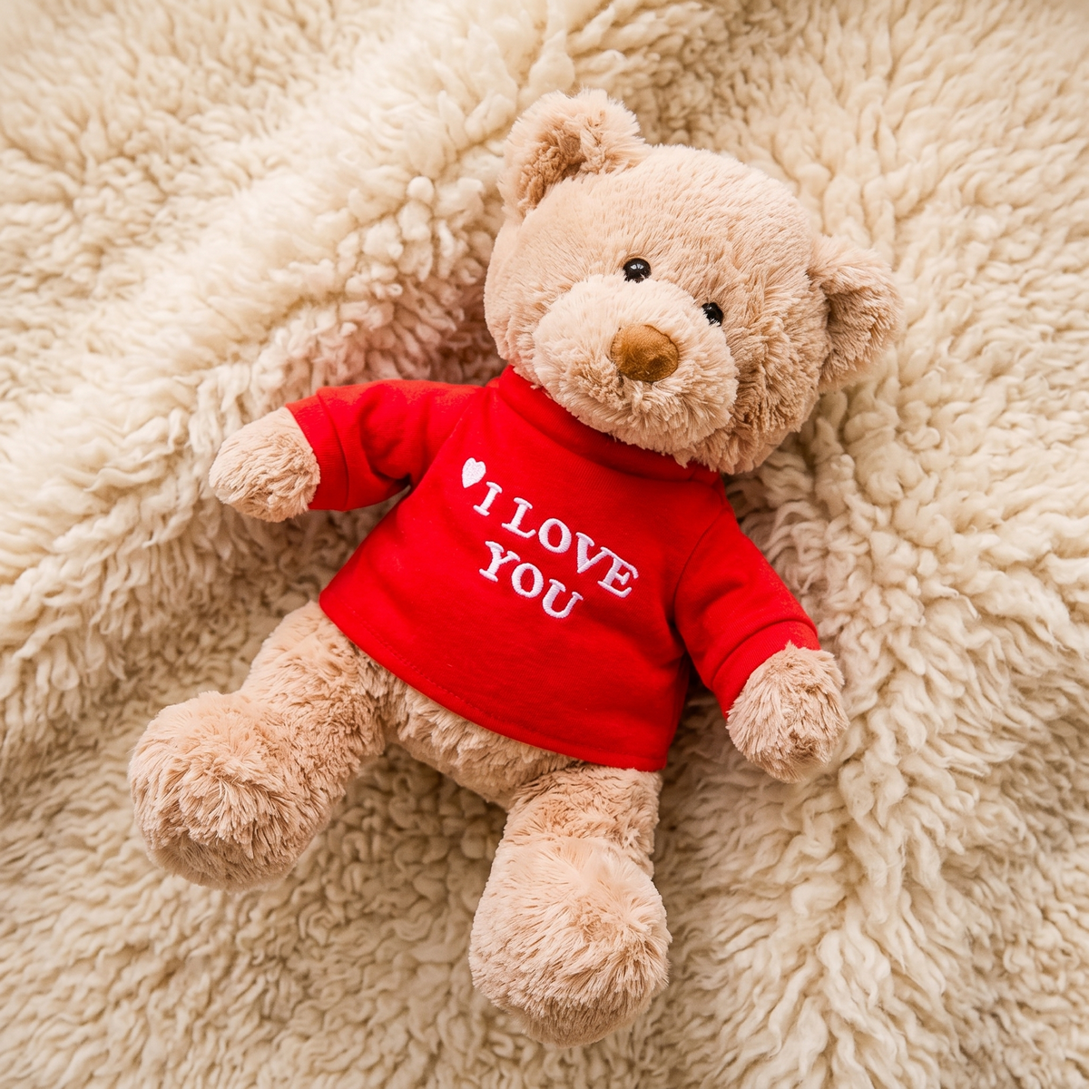 Plüschtier Bärchen zum Valentinstag I Love You