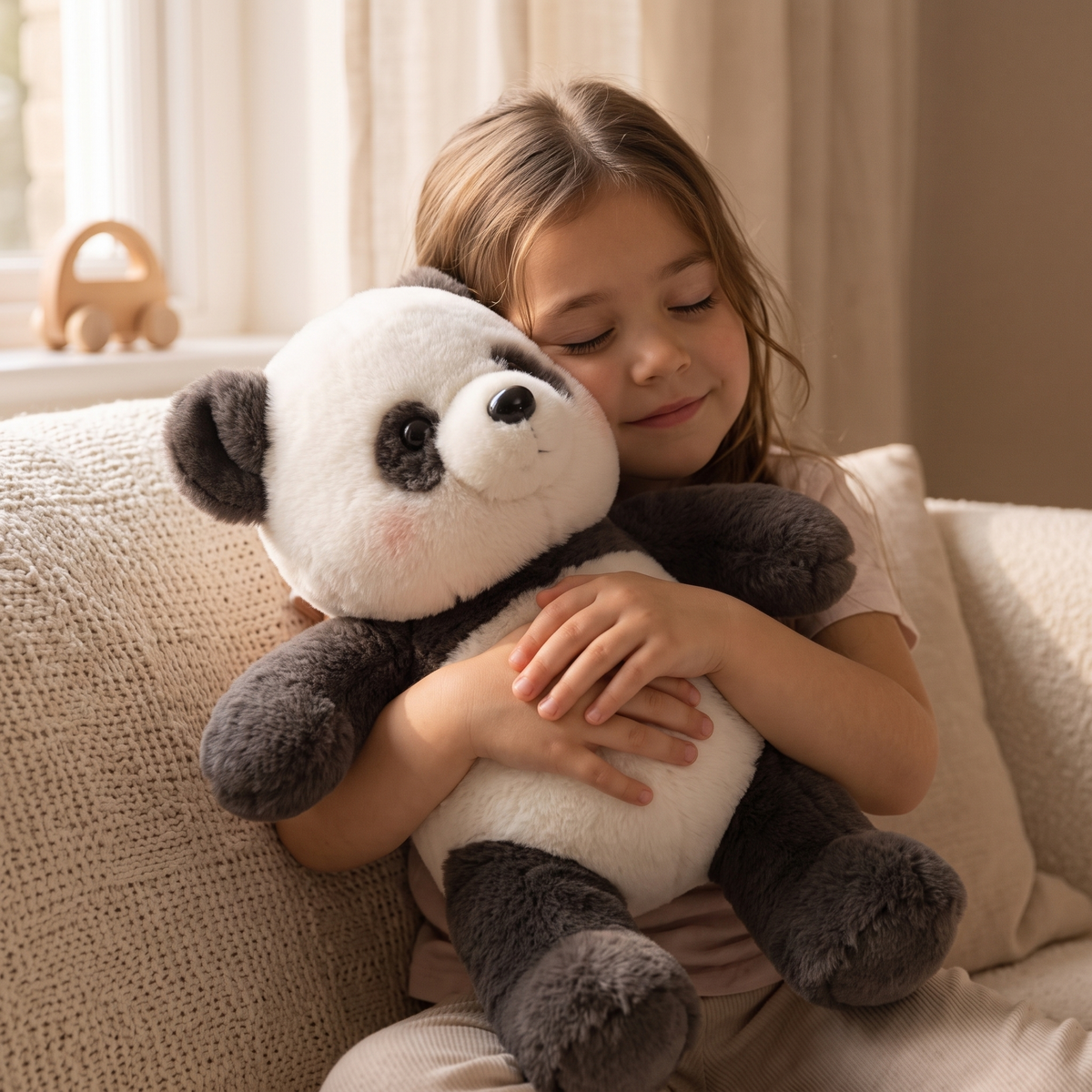 Peluche Panda Qui Court Sans Pile 45-60 cm
