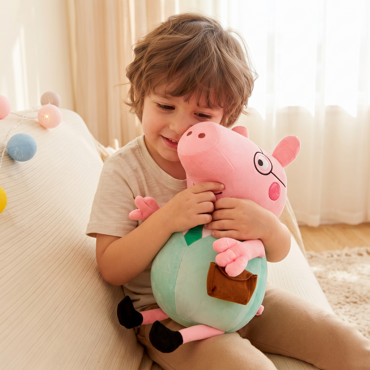 Peluche Papa Pig Peppa Pig 25 cm