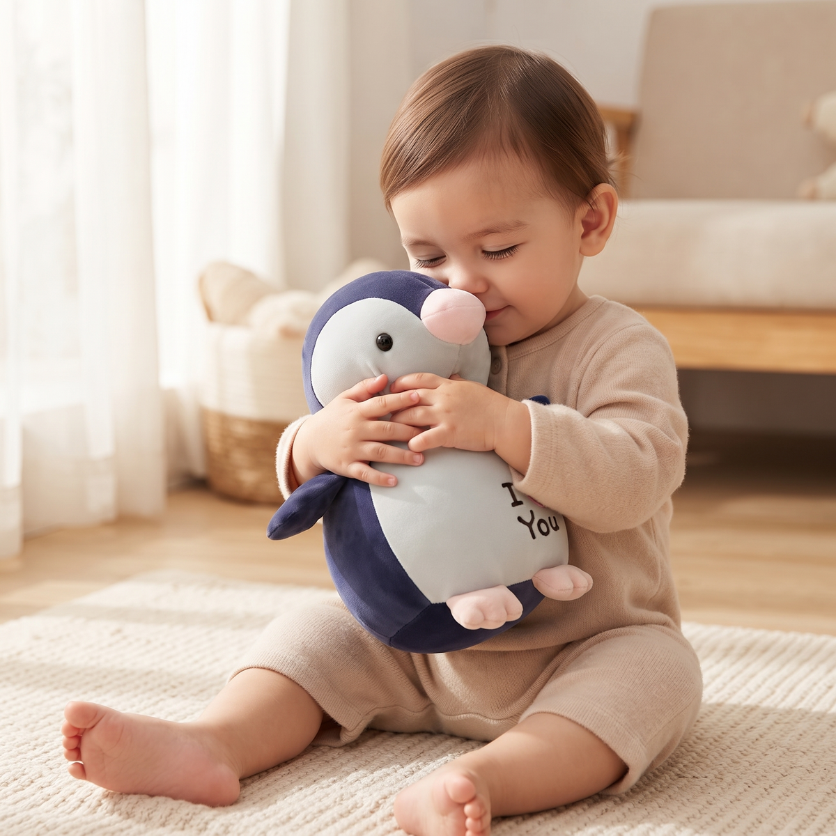 Peluche Pingouin I Love You