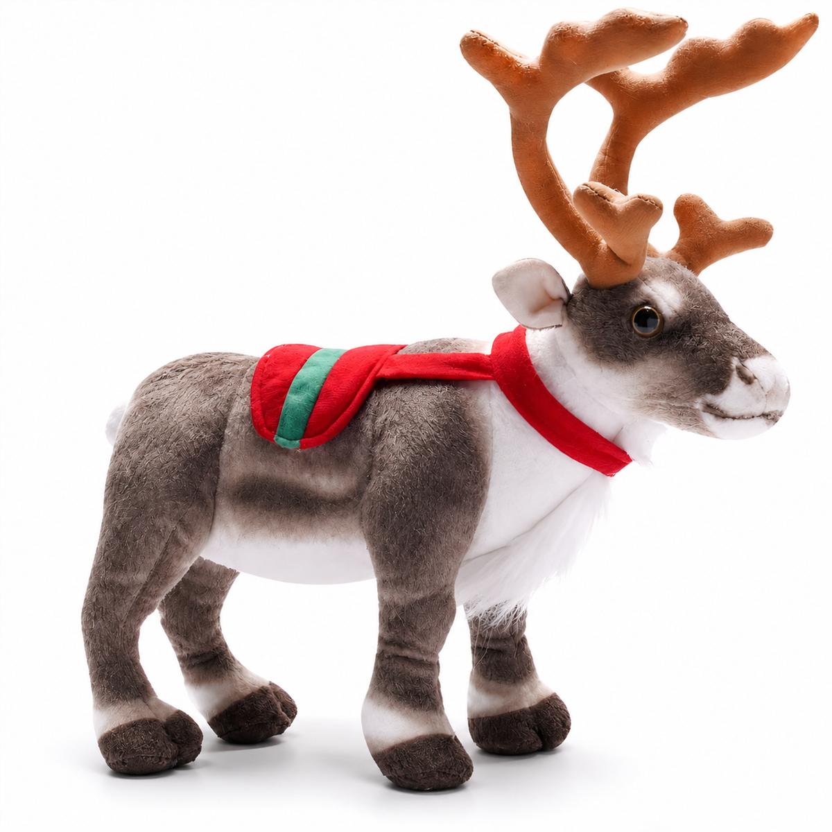 Peluche Renne de Noël à Écharpe Festive