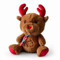 Peluche Renne qui Respire Noël Blanc ou Marron