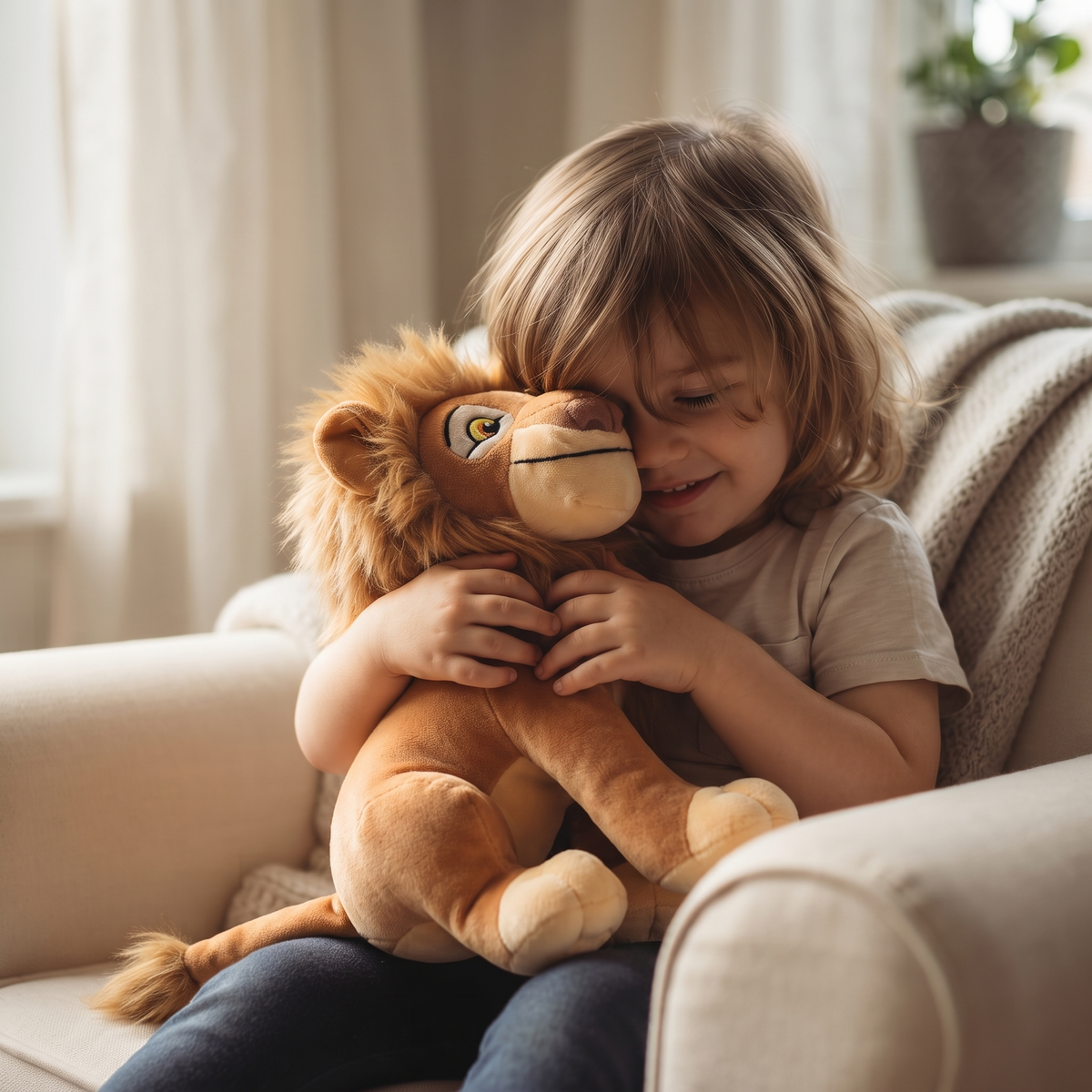Peluche Roi Lion Mufasa 28 cm