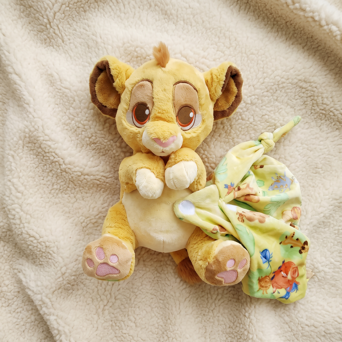 Peluche Simba avec Couverture Amovible