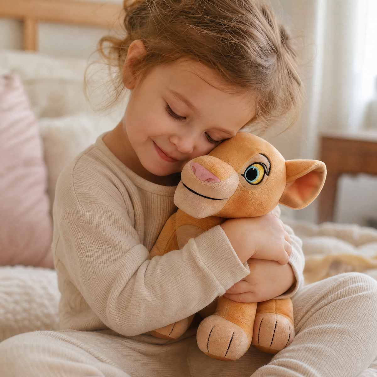 Peluche Simba et Nala Duo Roi Lion 26cm