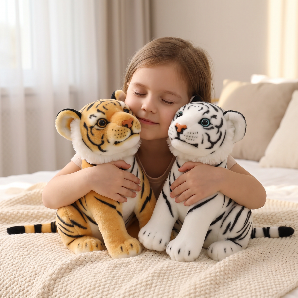 Peluche Tigre Bébé Réaliste 23cm