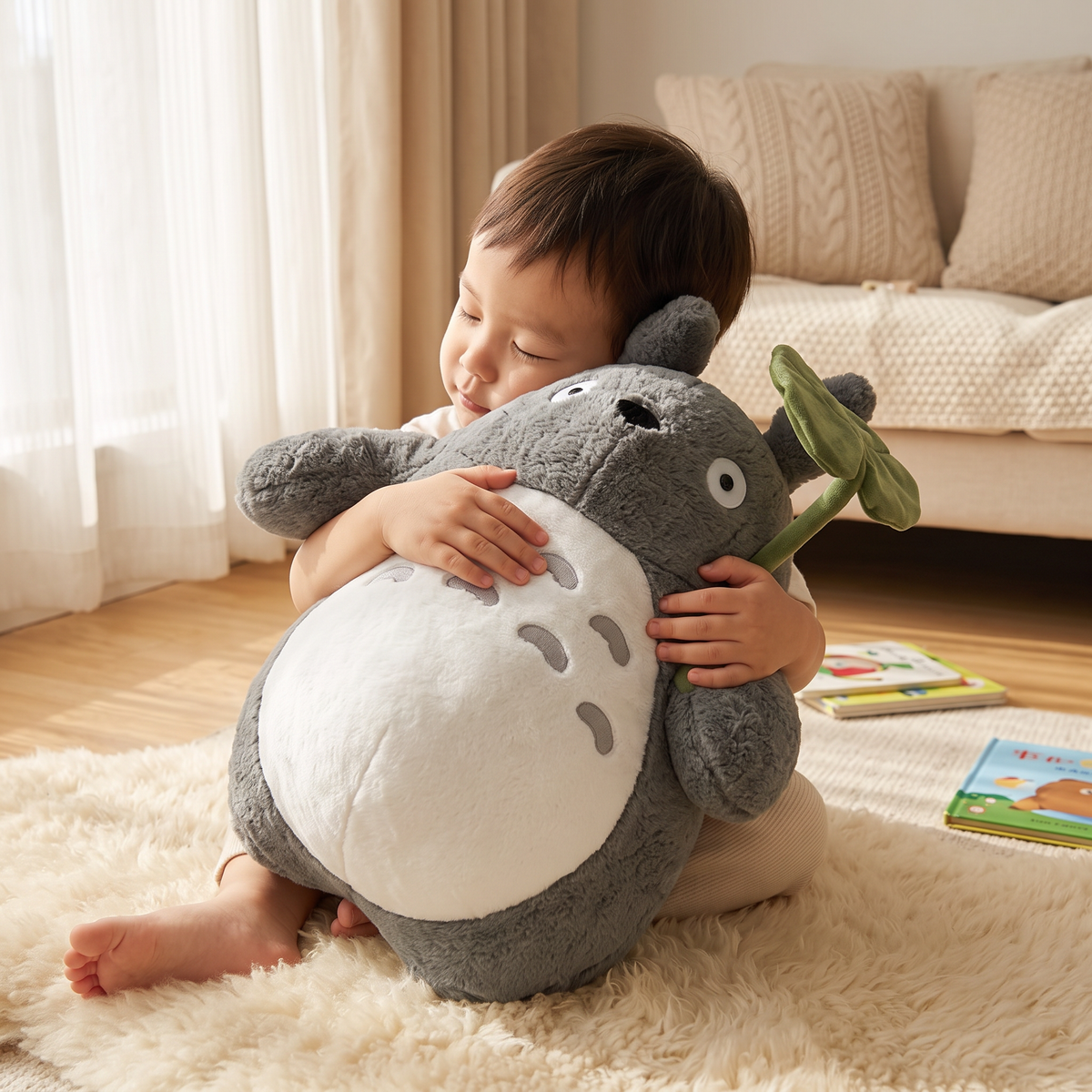 Peluche Totoro Feuille de Lotus Douce