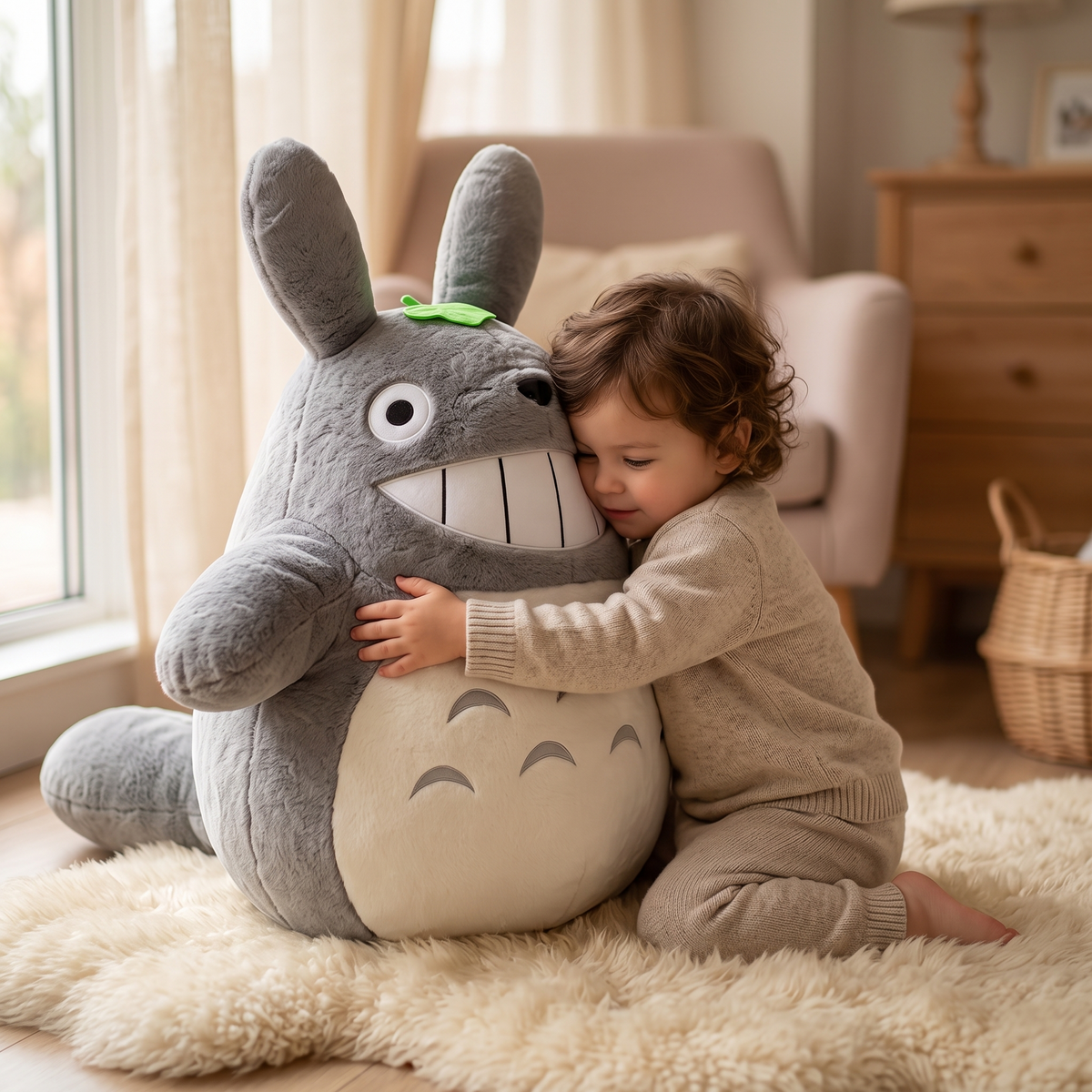Riesiges Totoro-Plüschtier Breites Lächeln