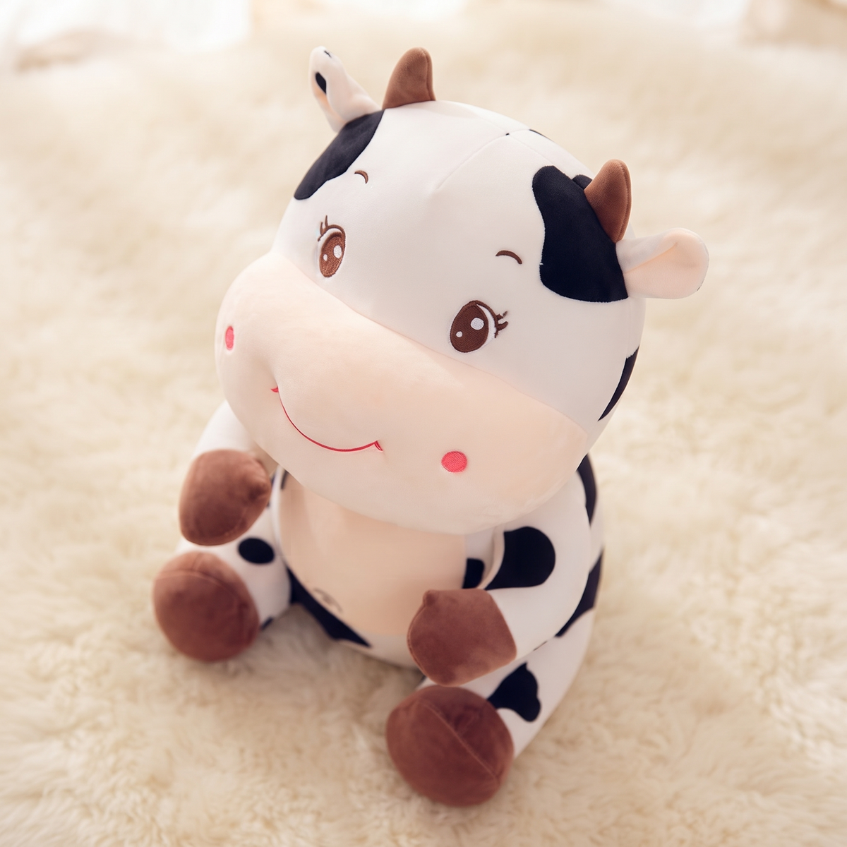 Peluche Vache Bébé 25cm