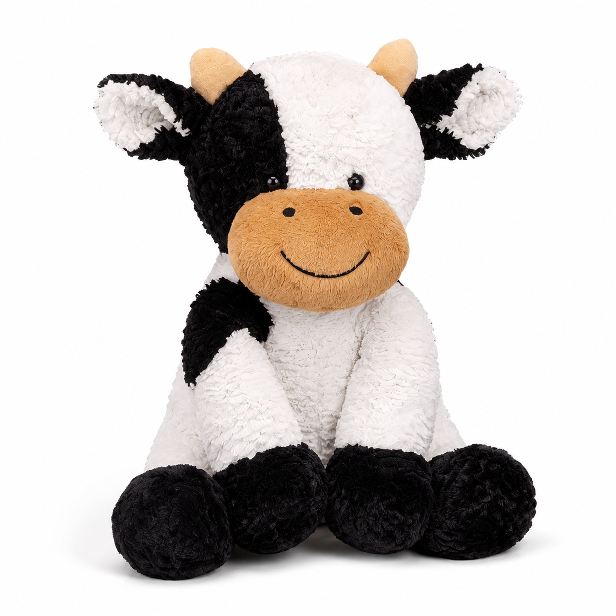 Peluche Vache Douce Noir et Blanc