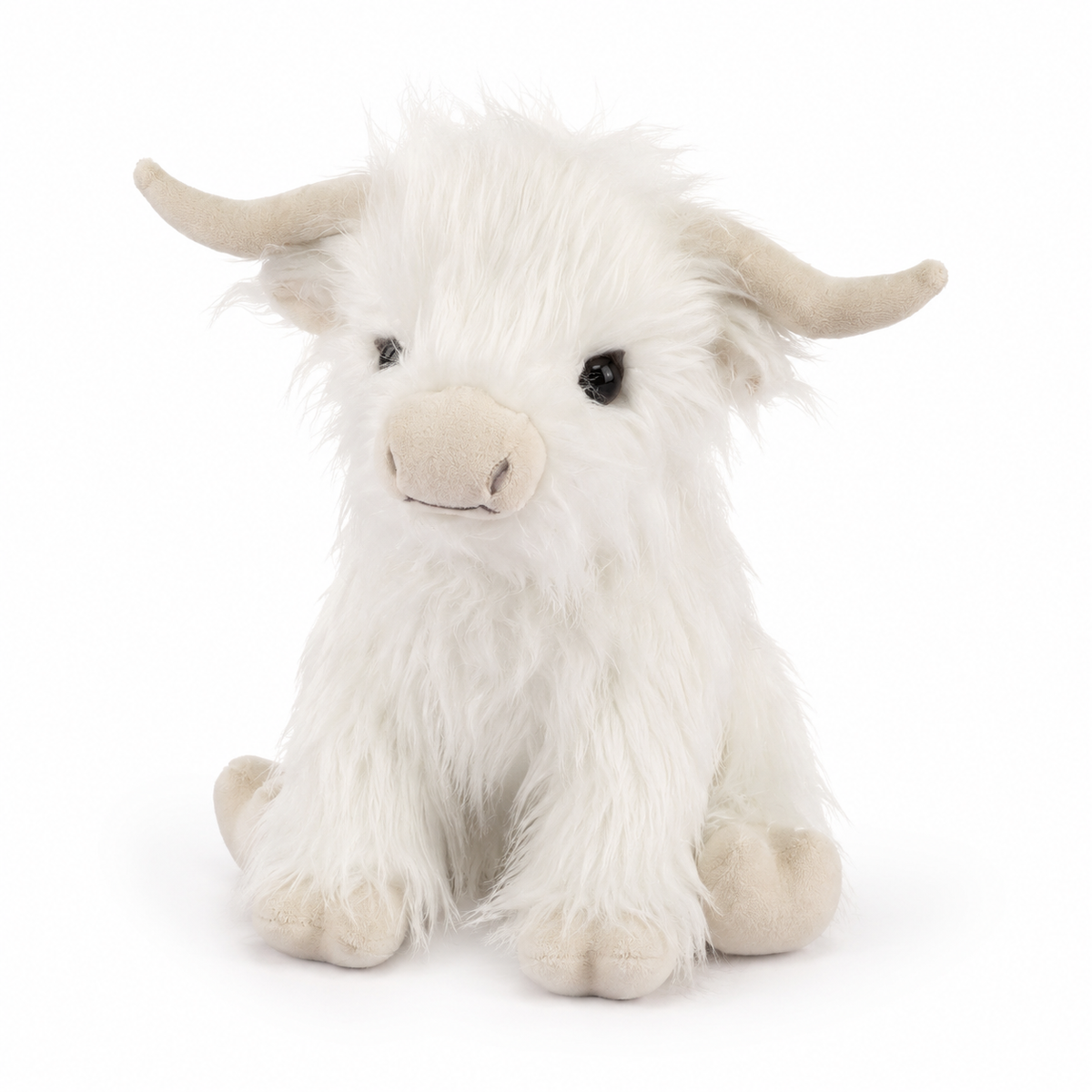 Peluche Vache Highland à Poils Longs