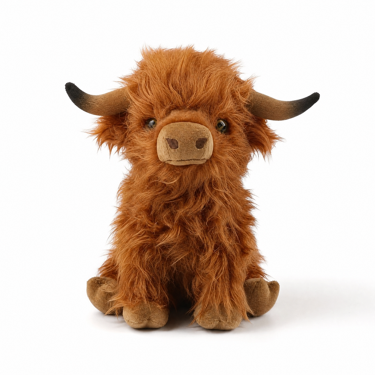 Peluche Vache Highland à Poils Longs