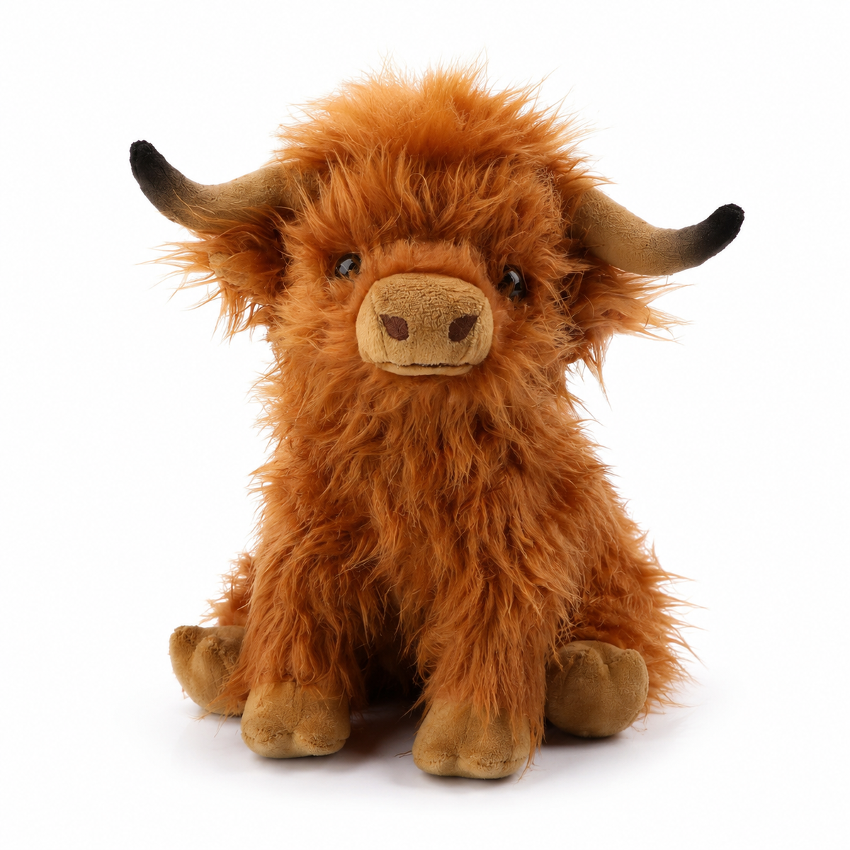 Peluche Vache Highland à Poils Longs