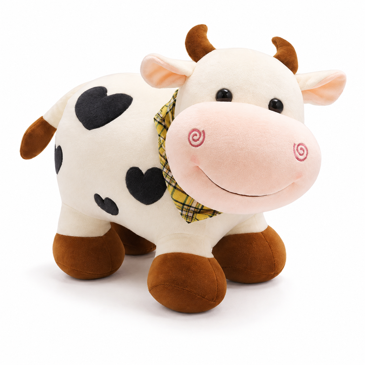 Peluche Vache Motif Cœur