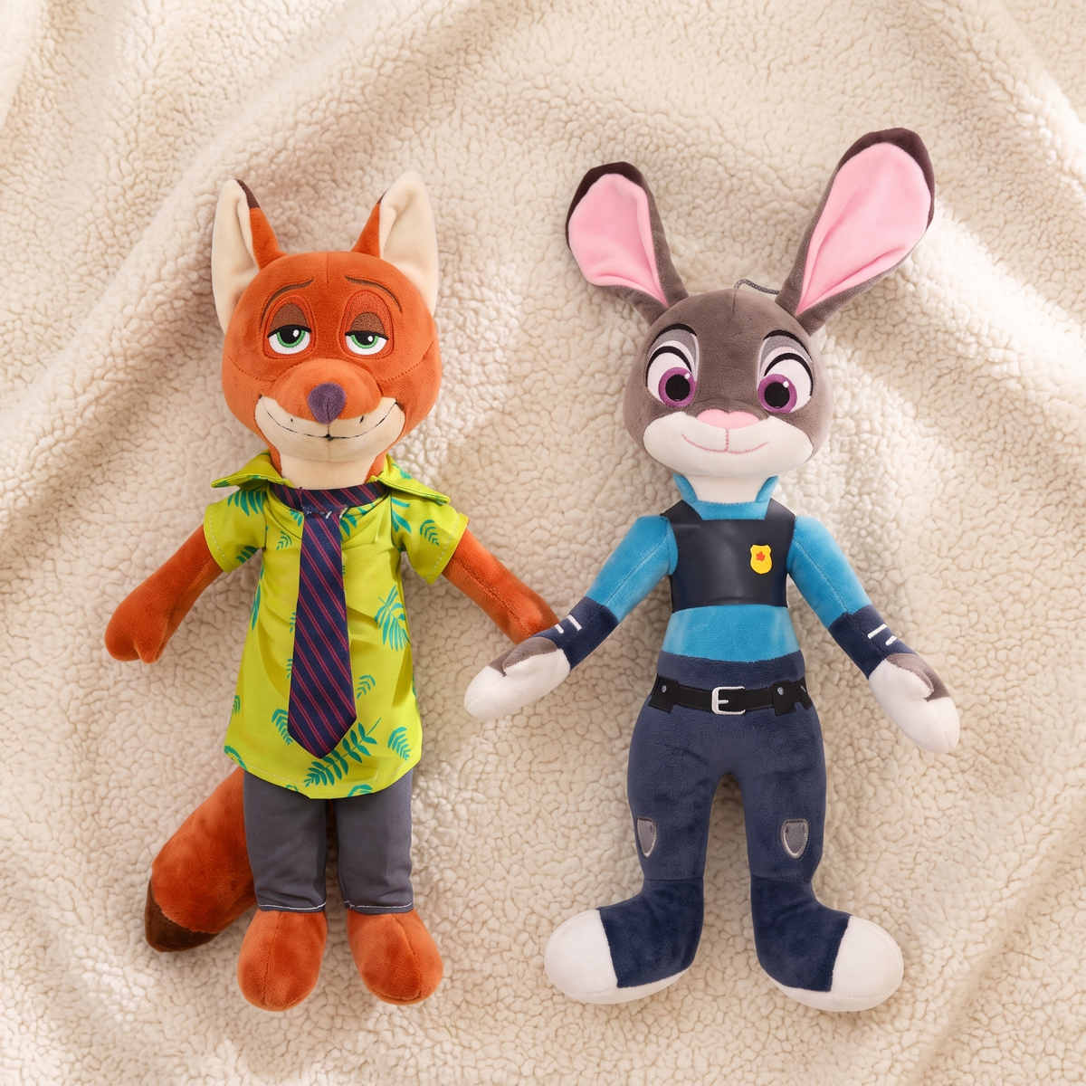 Peluche Zootopie Nick Wilde et Judy Hopps