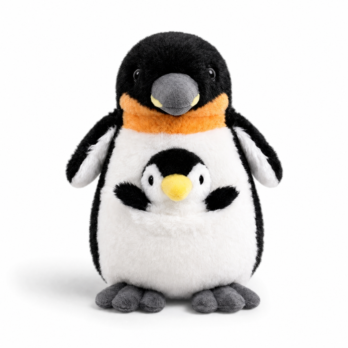 Peluche Pingouin Famille Mère et Bébé