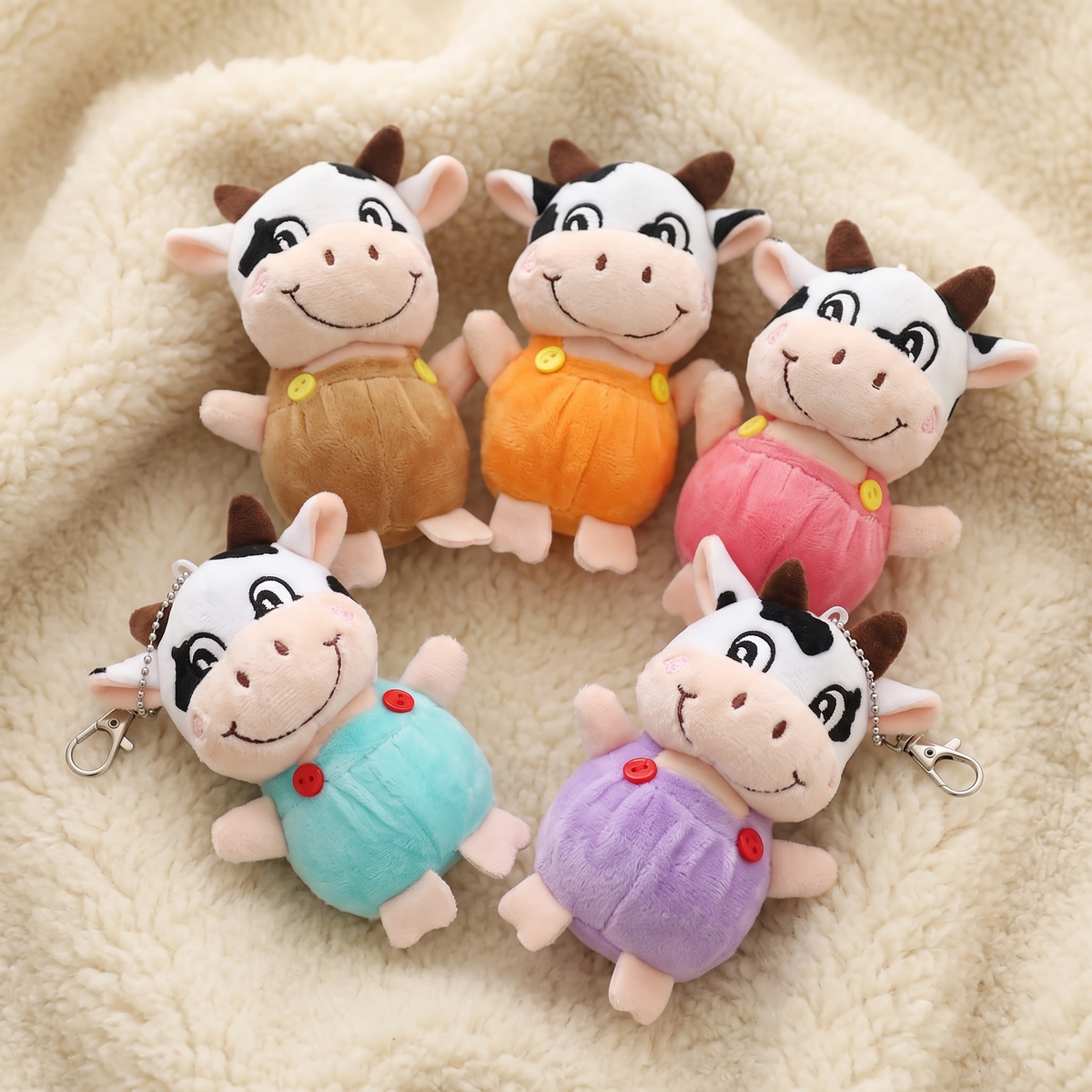 Porte-Clé Vache Peluche 10 cm